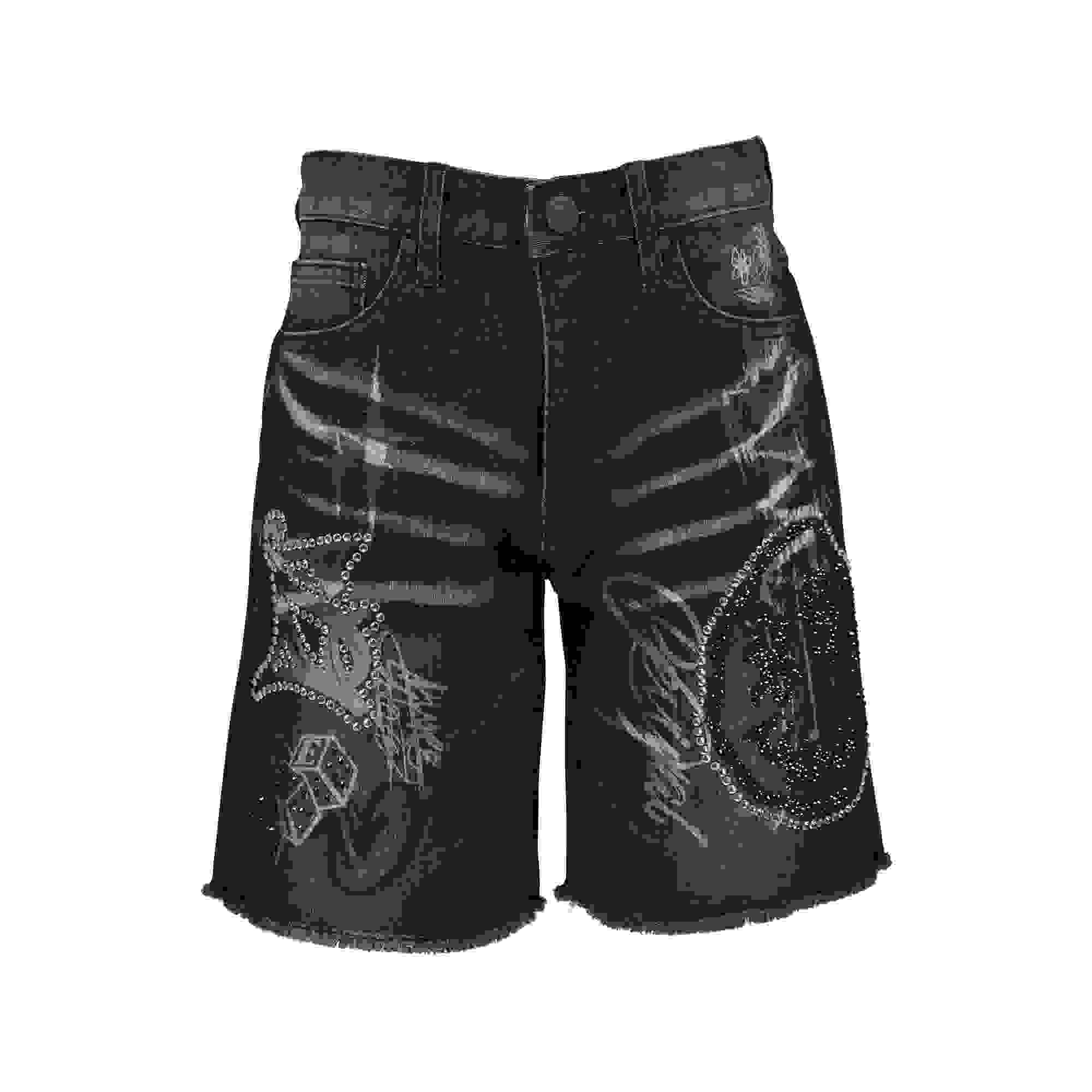 Smoke Rise Smiley Big Boys' Molten Black Shorts